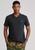 商品Ralph Lauren | Classic Fit Cotton V-Neck T-Shirt颜色BLACK MARL HEATHER