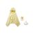 商品第2个颜色Yellow, Miki House | Bath Time Poncho, Mitten & Wash Towel Cotton Gift Set - Baby