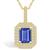 颜色: Gold, Macy's | Tanzanite (1-5/8 Ct. t.w.) and Diamond (1/2 Ct. t.w.) Halo Pendant Necklace