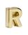 商品第18个颜色Gold - R, Moleskine | Initial Gold Plated Notebook Charm