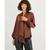 商品第1个颜色Gaucho Brown, Bar III | Women's Bow-Tie Long-Sleeve Blouse, Created for Macy's