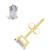 颜色: Gold, Macy's | White Topaz (1/2 ct. t.w.) Stud Earrings in 14K White Gold or 14K Yellow Gold