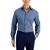 商品Alfani | Men's Slim Fit 4-Way Stretch Geo Print Dress Shirt, Created for Macy's颜色Navy Blue