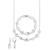颜色: White, Givenchy | 3-Pc. Set Stone & Color stone & Marquise Link Necklace, Bracelet, & Matching Drop Earrings