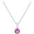 商品第10个颜色Lab Created Pink Sapphire, Macy's | Birthstone Pendant in 14k Gold or 14k White Gold