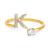 商品第11个颜色K, Giani Bernini | Cubic Zirconia Initial Wrap Ring in 18k Gold-Plated Sterling Silver, Created for Macy's