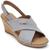 商品Rockport | Rockport Womens Briah Slot Sling Leather Open Toe Wedge Sandals颜色Blue