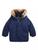 颜色: NAVY, Ralph Lauren | Little Boy's Faux-Fur-Trim Down Parka