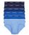 颜色: Light Blue/Mazarine Blue/Dark Night/Evening Blue, Calvin Klein | Men's 5+1 Bonus Pack Cotton Briefs Underwear