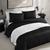 颜色: Black, Vera Wang | Illusion Textured 3 Piece Duvet Cover Set, Queen