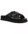 颜色: Black, Giani Bernini | Women's Geralynn Memory Foam Crisscross Buckle Footbed Sandals, Created for Macy's