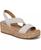 颜色: Bone White Fabric, LifeStride | Women's Odette Square Open Toe Wedge Sandals