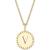 商品第18个颜色V, Sarah Chloe | Initial Medallion Pendant Necklace in 14k Gold-Plated Sterling Silver, 18"