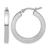 颜色: white, Diamond2Deal | 14k Gold 3mm Square Shape Tube Hoop Earrings