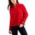 商品Tommy Hilfiger | Tommy Hilfiger Womens 1/4 Zip Knit Mock Turtleneck Sweater颜色Scarlet