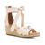 UGG | Women's Yarrow Espadrille Wedge Sandals, 颜色Natural Canvas
