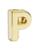 商品第16个颜色Gold - P, Moleskine | Initial Gold Plated Notebook Charm