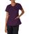 color Eggplant, DICKIES | Women's EDS Signature V-Neck Top with Multiple Patch Pockets Jr