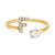 商品第6个颜色F, Giani Bernini | Cubic Zirconia Initial Wrap Ring in 18k Gold-Plated Sterling Silver, Created for Macy's