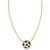 颜色: Gold/Med Brown, Kendra Scott | Soccer Ball 19" Adjustable Pendant Necklace