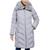 商品Michael Kors | Women's Faux-Fur-Collar Hooded Down Puffer Coat颜色Nickel