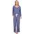 商品第2个颜色Dark Blue, Laundry by Shelli Segal | Laundry by Shelli Segal Women's 2 Piece Lace Trim Top & Pants Sleepwear Set