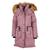 颜色: Pink Haze, Canada Weather Gear | Canada Weather Gear Women's Parka with Faux Fur Trim Hooded