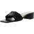 color Black, Vince Camuto | Vince Camuto Womens Semtera Leather Slip On Heel Sandals