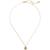 color E, Kate Spade | Gold-Tone Pavé Initial Mini Pendant Necklace, 16" + 3" extender