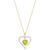 颜色: Peridot, Macy's | Birthstone Gemstone & Diamond Accent Heart 18" Pendant Necklace in 14k Gold-Plated Sterling Silver