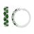 颜色: Emerald, Effy | EFFY® Emerald & Diamond Small Earrings in Sterling Silver (Also available in Sapphire and Ruby)