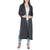 商品第1个颜色Black, 24seven Comfort Apparel | Women's Long Duster Open Front Knit Cardigan Jacket