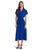 Ralph Lauren | Belted Crepe Dress, 颜色Blue Saturn