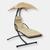 颜色: White, Sunnydaze Decor | Sunnydaze Hammock Chair Floating Chaise Lounger & Canopy 1 PACK