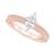 商品第1个颜色Rose Gold, Macy's | Diamond Marquise Engagement Ring (1-1/5 ct. t.w.) in 14k Gold