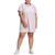 color Clear Pink/white, Adidas | Plus Size Cotton Badge of Sports T-Shirt Dress