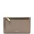 商品Fossil | Women's Logan Leather Zip Card Case颜色Graystone