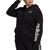 color Black/White, Adidas | Essentials Plus Size French Terry Logo-Sleeve Hoodie