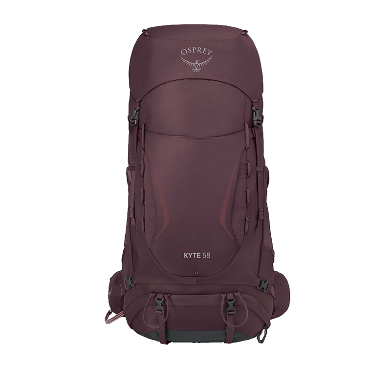 Osprey | 小鹰KYTE系列女款户外背负登山徒步双肩背包58L KYTE-58-NOIR（两色可选）, 颜色梅紫色