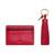 商品第3个颜色Red Velvet, Fossil | Leather Card Case Gift Set and Key Fob Set, 2 Pieces
