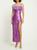 GIUSEPPE DI MORABITO | Sequined Midi Dress W/ Feathers, 颜色Purple