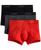 颜色: Black/Charcoal/Red, 2(x)ist | Men's Essential No-Show Trunks 3-Pack