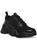 Steve Madden | City Sole Womens Colorblock Lace Up Casual and Fashion Sneakers, 颜色black/black