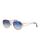 颜色: BLUE, Vintage Frames Company | Men's Gradient Geometric Metal Sunglasses