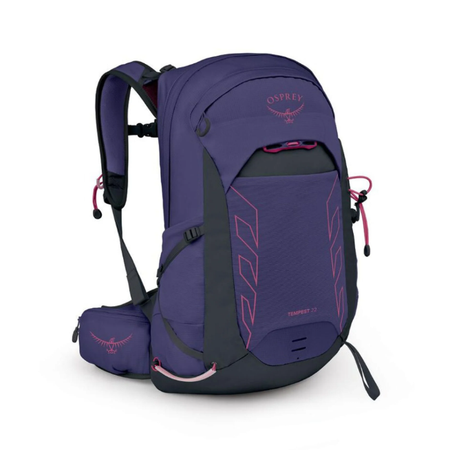 颜色: 紫色, Osprey | 暴风22L/26L Tempest 轻量户外旅行徒步小鹰登山双肩背包女25年新品（香港仓发货��）
