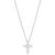 Macy's | Diamond Cross Pendant Necklace (1/3 ct. t.w.) in 14k White Gold, 16" + 2" Extender, 颜色14K White Gold
