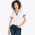 color bright white, Nautica | Nautica Womens Sustainably Crafted Ocean Split-Neck Polo
