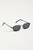 color Black, Urban Outfitters | Leo Slim Metal Sunglasses
