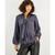 商品第2个颜色Dark Rhodium, Bar III | Women's Bow-Tie Long-Sleeve Blouse, Created for Macy's