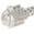 商品第2个颜色White Gold, MESHMERISE | 18K Gold Plated Diamond End Cap Bangle Bracelet - 0.15 ctw